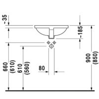 Duravit Starck 3 Undercounter Basin 0305430000 - Image 4