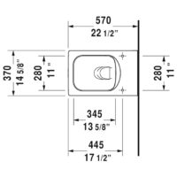 Duravit Vero Air Rimless Wall-Mounted Toilet With Seat - Image 3
