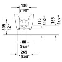 Duravit Viu Wall Mounted Bidet 2292150000 - Image 4