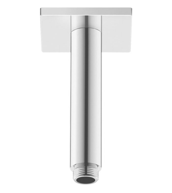 ceiling mount shower arm short 4 7.8 inch square plate min