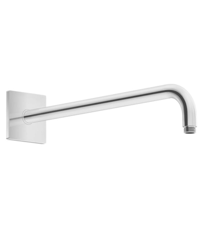 wall mounting shower arms curved with square plate min
