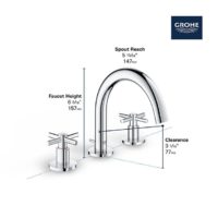 Grohe Atrio New Low-Arc Widespread Faucet S-Size - Image 7