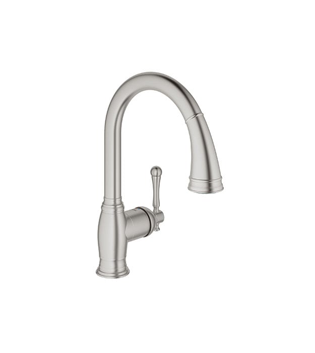 Grohe Bridgeford Pull Down Kitchen Faucet SuperSteel min