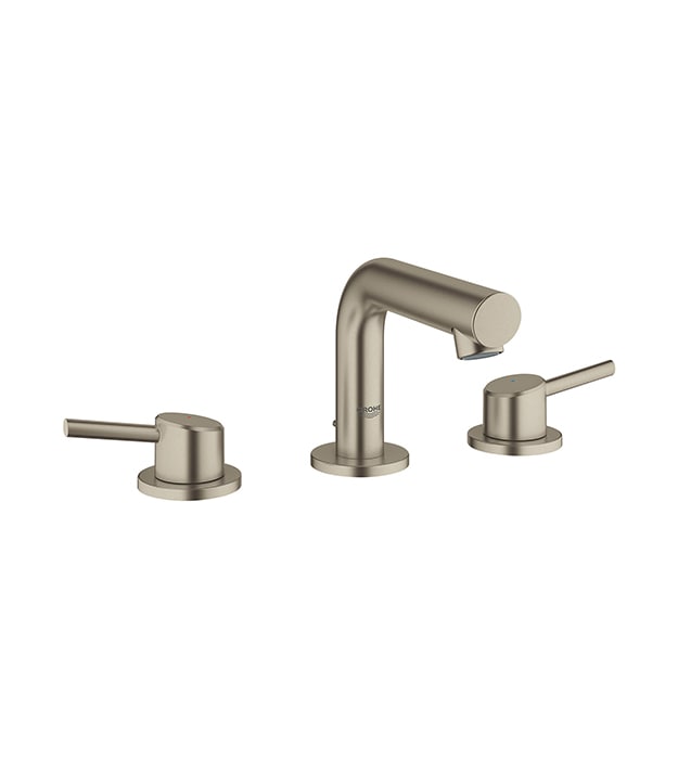 Grohe Concetto Low Arc Widespread Faucet brushed nickel min