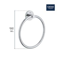 Grohe Essentials 8" Towel Ring - Image 6