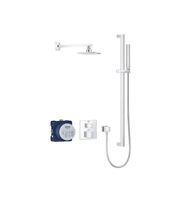 CrohTherm Cube Thermostatic Shower Bundle
