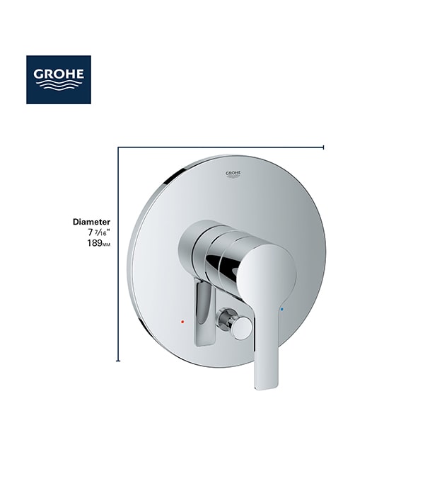 Grohe Lineare Pressure Balance Trim with Diverter S1-min