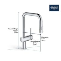 Grohe Minta Pull-Down Long-Reach Kitchen Faucet - Image 4