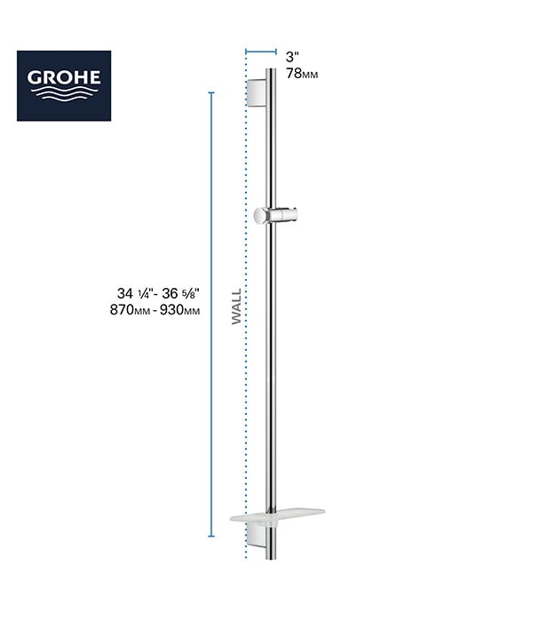 Grohe RainShower Shower Slide Bar Series S2-min