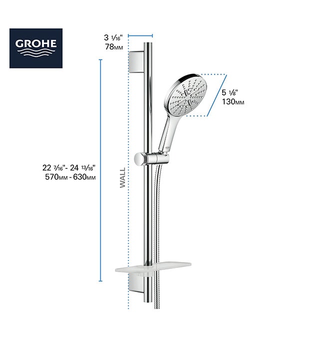 Grohe Smart Active Shower Bar Kit S1-min