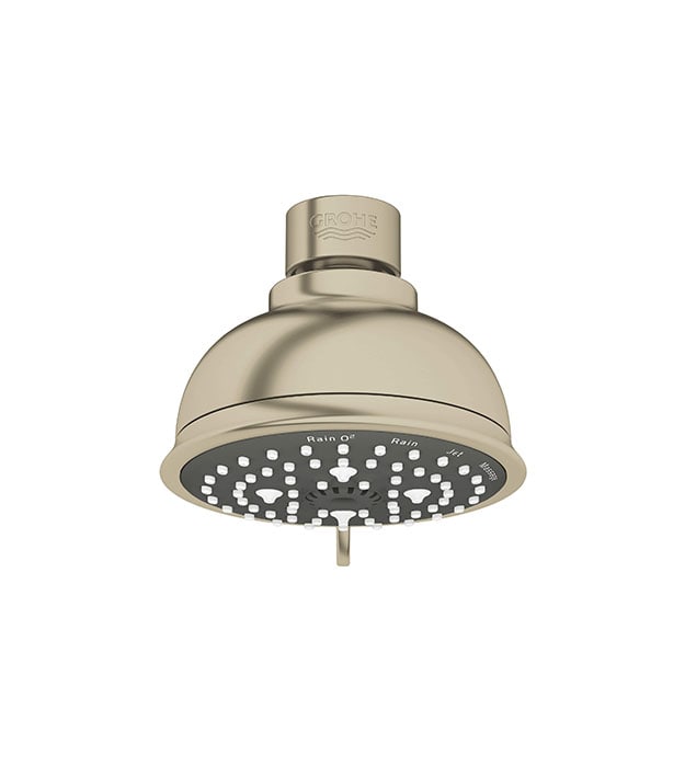 Grohe Tempesta Rustic 100 Shower Head Brushed Nickel-min