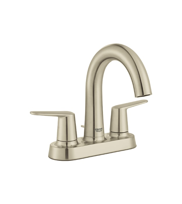 Grohe Veletto 2 handle Centerset Faucet Brushed Nickel min