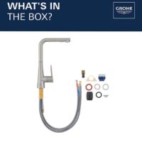 Grohe Zedra Pull-Out Single-Handle Kitchen Faucet - Image 3