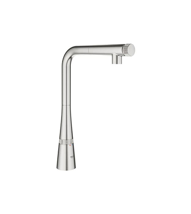 Grohe Zedra SmartControl Pull Out Kitchen Faucet SupreSteel min