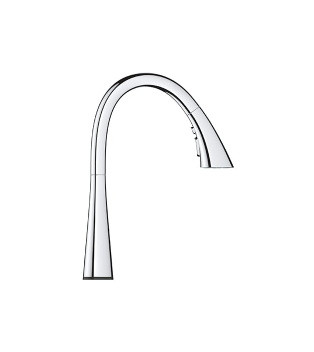 Grohe Zedra Touch Triple Spray pull down faucet Chrome S1 min