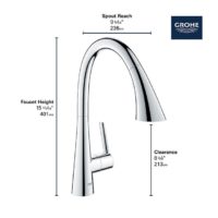 Grohe Zedra Pull-Down Kitchen Triple Spray Faucet - Image 6