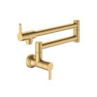 Grohe 31075GN2 Zedra Wall-Mounted Kitchen Pot Filler Faucet Brushed Gold