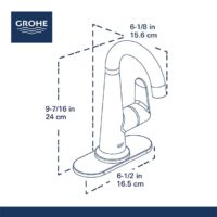 Grohe Veletto Side-Handle Centerset Bathroom Faucet - Image 5