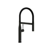 Grohe matte black kitchen faucet