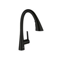 Grohe matte black kitchen faucet