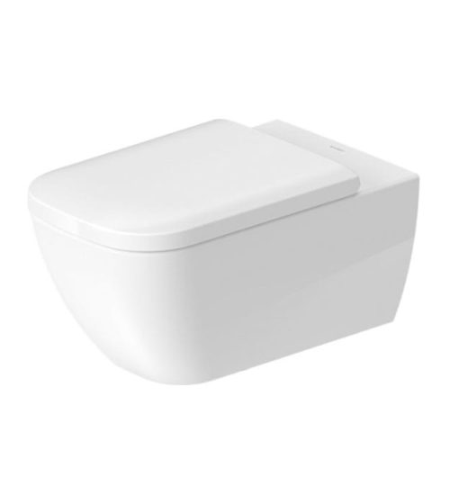 Duravit Happy D.2 Wall-Hung Rimless Toilet With Seat 2550090092
