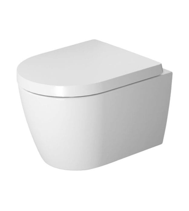 Duravit Me by Starck Wall-Hung Rimless Compact Toilet With Seat 2530090092