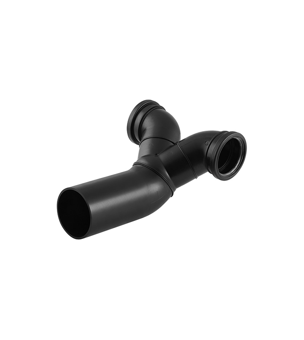 Geberit HDPE back-to-back Y connector for horizontal drain