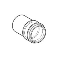Geberit PVC expansion coupler outlet pipe S2