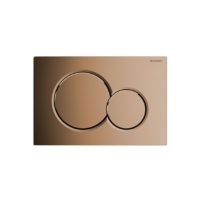 Geberit Sigma01 In-Wall Dual Flush Plates Galvanized Brass-min