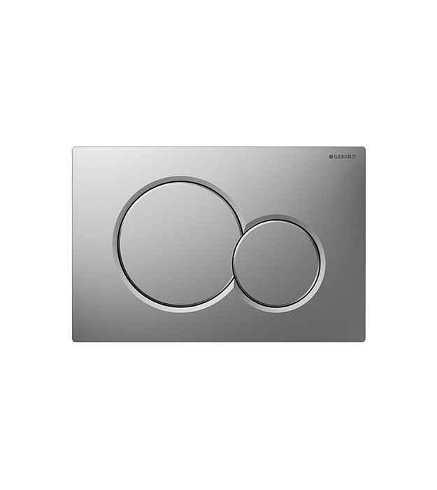 Geberit Sigma01 In-Wall Dual Flush Plates Matte Chrome-min