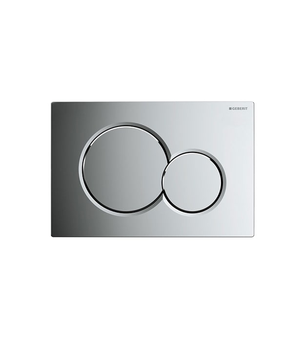 Geberit Sigma01 In-Wall Dual Flush Plates Polished Chrome