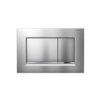 Geberit Sigma30 In-Wall Dual Flush Plates Matte chrome with polished chrome