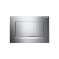 Geberit Sigma30 In-Wall Dual Flush Plate Polished chrome with matte chrome accent