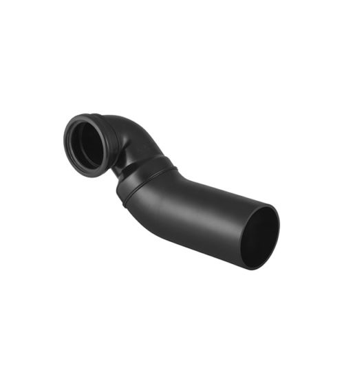 Geberit connector with offset for left-hand horizontal drain connections