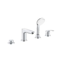 Grohe EuroSmart 4-Hole Deck-Mount Tub Faucet Chrome-min