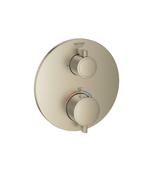 Grohe GrohTherm Round Thermostatic Valve Trim BN-min