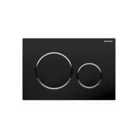 Matte black with polished chrome accent-min