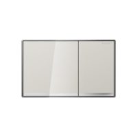 Sigma60 Grey Sand Glass Dual Flush Actuator
