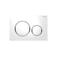 White with polished chrome accent-min