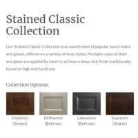 Stonewood 36" Stained Classic Vanity Series