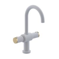matt white faucet