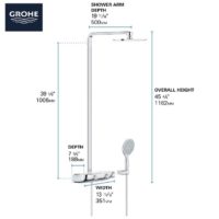 Grohe Smartcontrol Thermostatic Exposed Shower Kit - Image 3