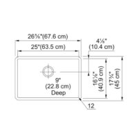 Franke Cube Kitchen Sink 25"