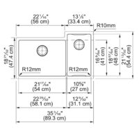 Franke Culinary Center Stainless Steel Sink CUX16021-W - Image 7