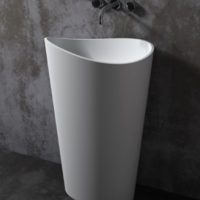 Slik Portfolio Evoque Solid Surface Pedestal Sink - Image 2