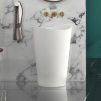 Slik Portfolio Evoque Solid Surface Pedestal Sink - Image 3