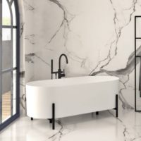 Slik Portfolio Otton Acrylic Freestanding Tub With Legs - Image 2