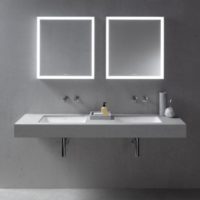 Duravit L-Cube Rectangular Bathroom Mirror LC7381 - Image 4