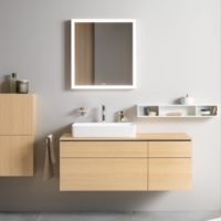 Duravit LC7380 L-Cube 26" LED Bathroom Mirror - Image 3