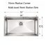 TECO 1311 32" Multi-Level Workstation Kitchen Sink 16 Gauge